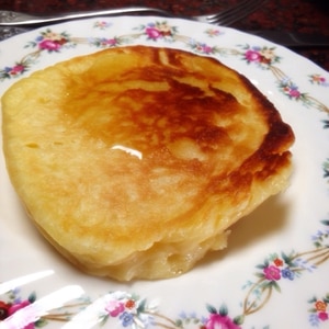 まったり食感♪お餅入りパンケーキ